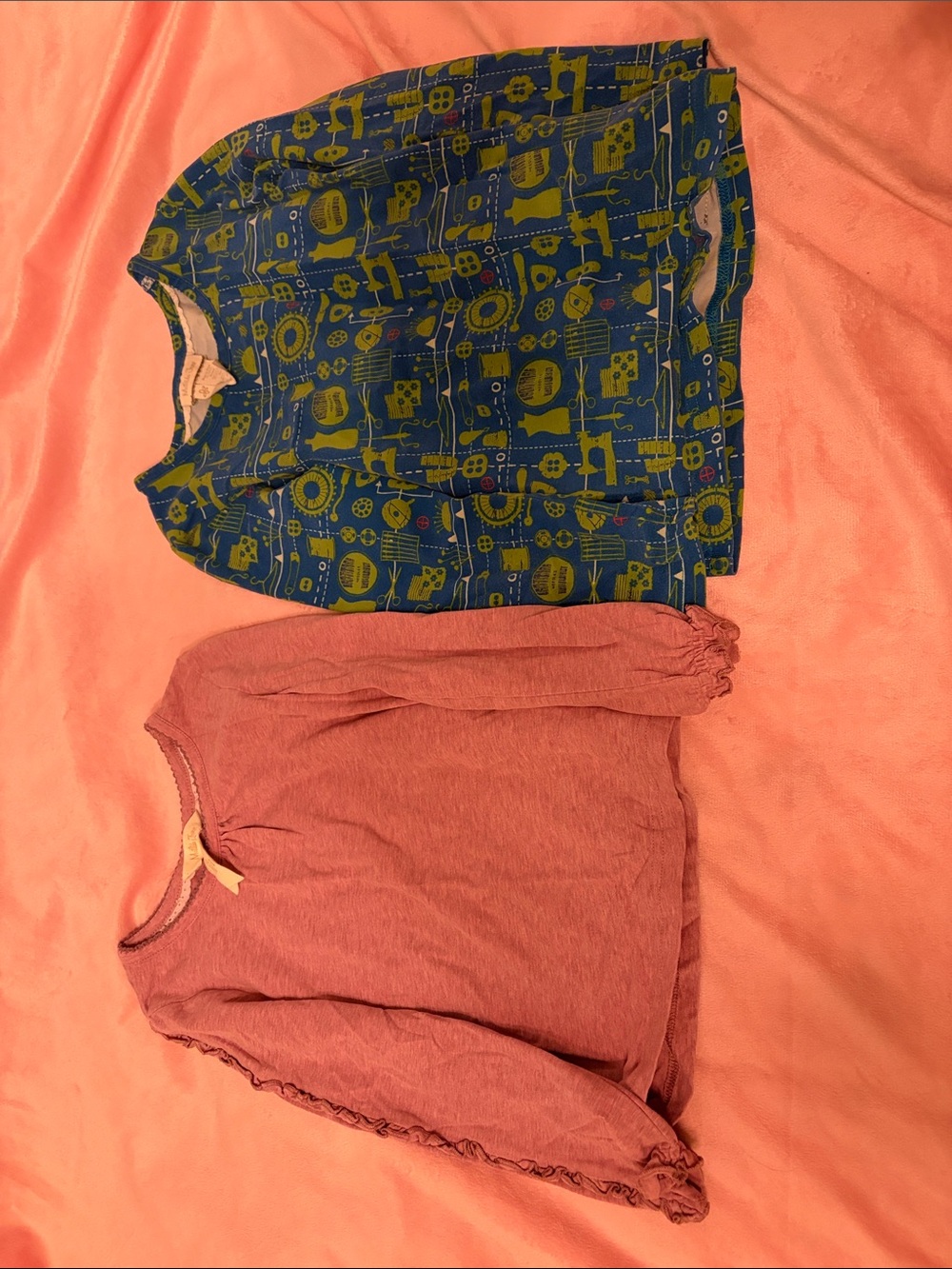 Matilda Jane Blue and Yellow Graphic Long Sleeve Top